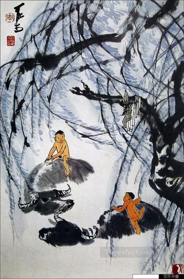 Li keran 6 traditional Chinese Oil Paintings